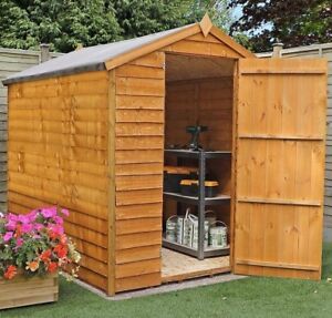 7x5 garden shed single door apex windowless wooden sheds