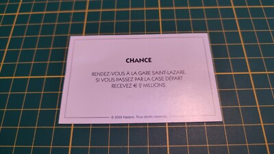 Glückskarte RDV Bahnhof St. Lazarus Wenn das Monopoly heute erfunden wäre C22