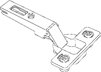 Charnière IKEA 124211 1x de ø35mm pour porte de meuble