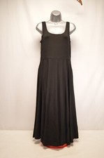 NWT Quince Tencel Jersey Fit & Flare Black Dress Size Large