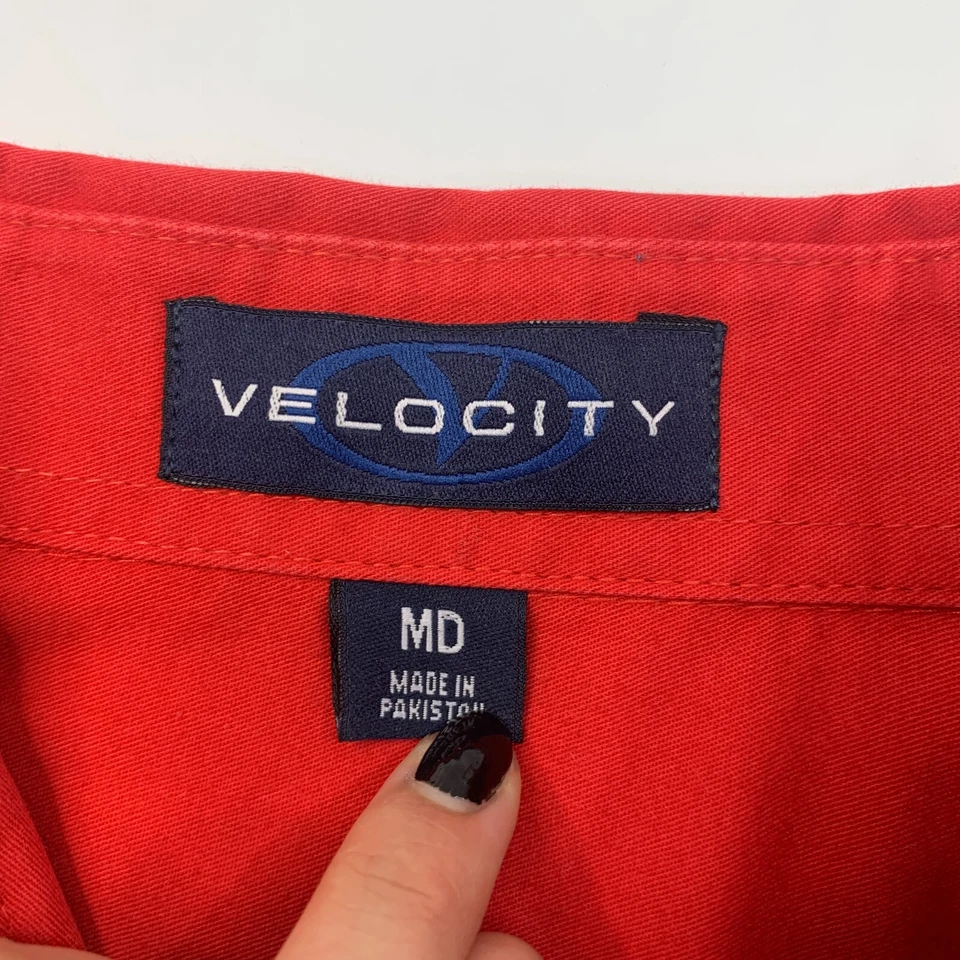 Apache Helicopter Boeing Shirt Mens M Medium Button Down Long Sleeve Velocity - Image 4 of 4