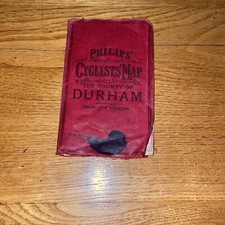 Philips' cyclists' map of the County of Durham Vintage