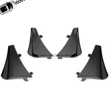 4pcs Black Front Rear Splash Guard Mud Flaps For Corvette C8 2020-UP XL Extended
