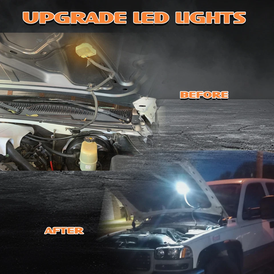 Luz LED debajo del capó para Chevy Silverado 1500 2500 3500 Express Tahoe Suburban Foto 4 de 4
