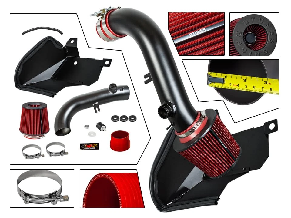 Kit de admisión de aire frío RTunes + protector térmico para VW Golf GTi R 1.8T 2.0T 2015-2020 Foto 4 de 4