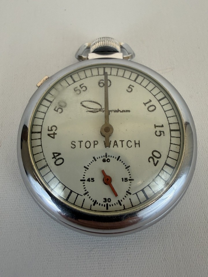 A vintage Ingram stopwatch is a tactile, satisfying piece of American timekeeping history that looks great on a desk or in a collector's case.