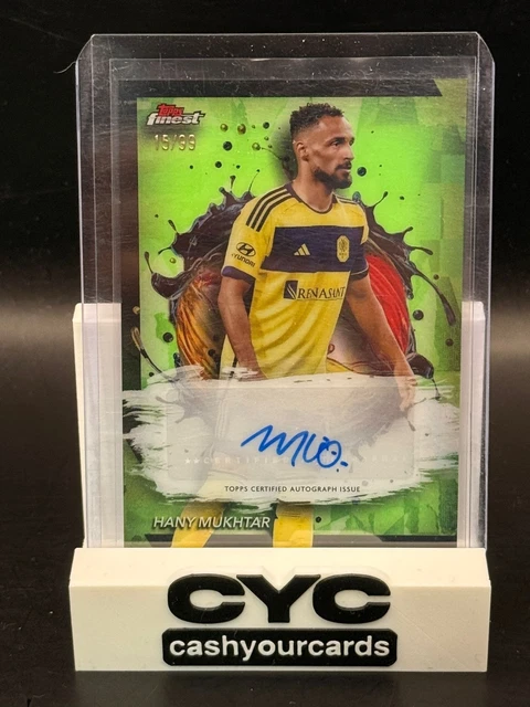 Hany Mukhtar Auto Green /99 #BA-HM 2024 Topps Finest Major League Soccer MLS