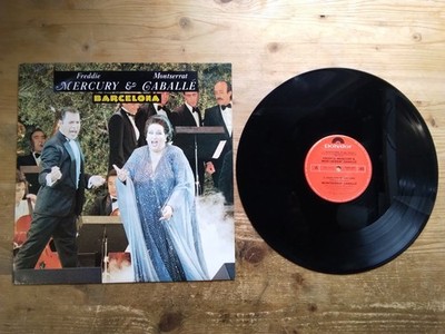 Freddie Mercury Montserrat Caballe Barcelona VG+ 12'' Vinyl Record POSPX887 (AP)