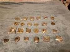 Conchos Silver Gold Bronze Metal Western Slotted Leather Crafts 240+ Pcs. Lot