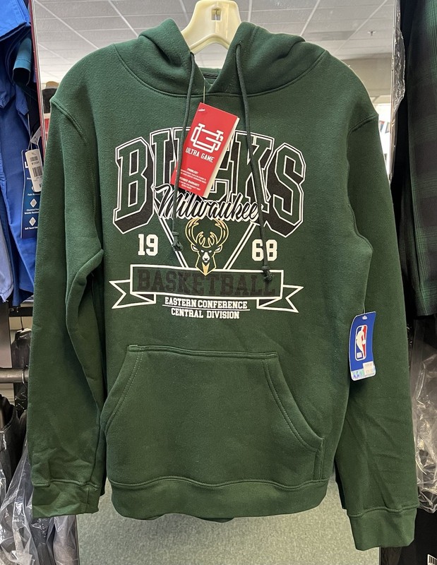 Milwaukee Bucks Ultra Game Green Hoodie - Size Unisex Small - New With Tags