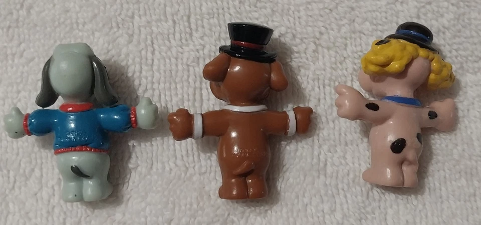 Lote De 3 FIGURAS De Colección Cachorros Escapada De Cuerda Ferrocarril Foto 3 de 3