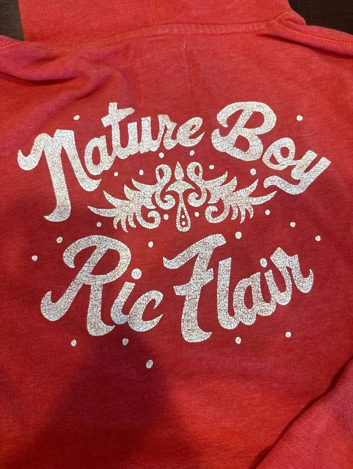 Out of Print Rare Nature Boy Ric Flair Roots Of Fight Red Hoodie/Sweatpants Set - Image 3 of 4