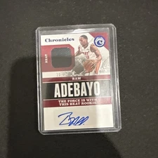 2017-18 Panini Chronicles - Signature Swatches Bam Adebayo RPA Blue /99
