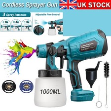 Cordless Paint Sprayer 1000ML Electric Handle Spray Gun For Makita 18V Battery
