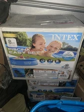Intex 8'x24" Easy Set Round Inflatable Above Ground Pool With Pump & Filter
