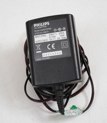 ORIGINAL Philips ASR072PBS NETZTEIL OUT 5V 2A INPUT 23OV 0,15A 15W sehr guter Zustand