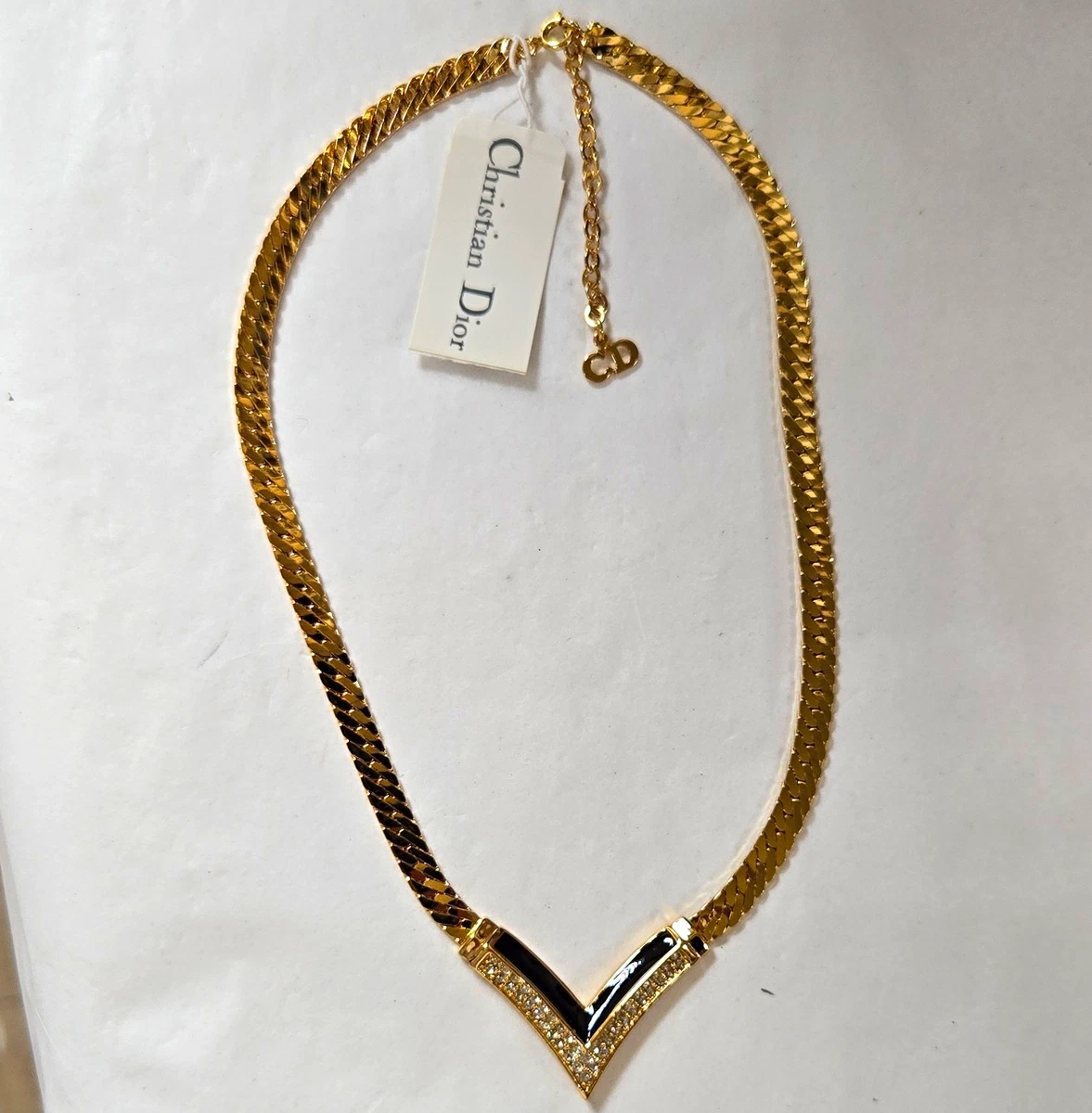 25+ Dior Crystal Gold Fashion Necklaces & Pendants for sale