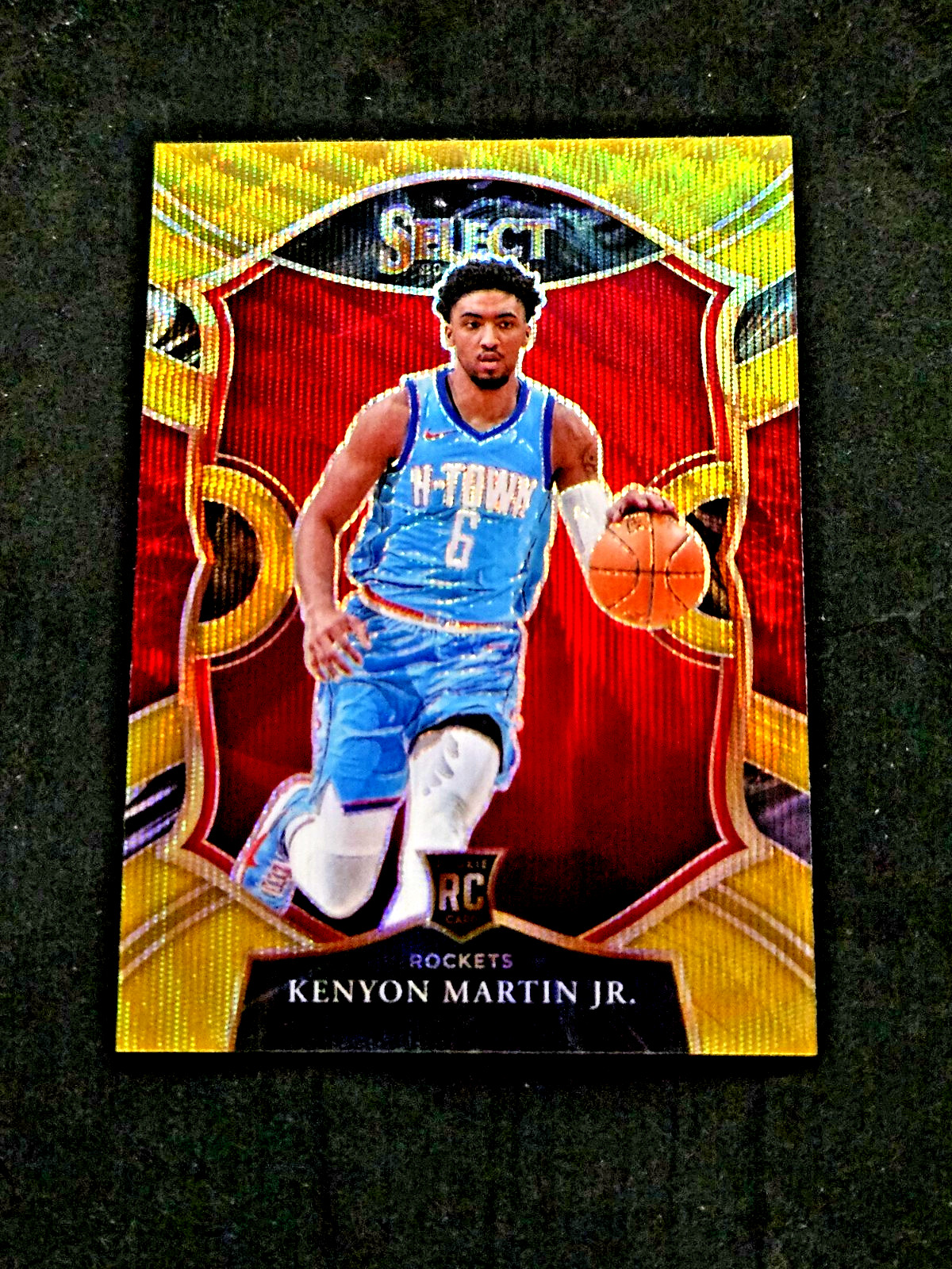 Kenyon Martin Jr 2020-21 Panini Select Gold Wave Prizm Concourse Rookie #98 RC