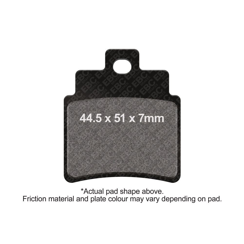 EBC Scooter Sintered Brake Pad Set (4 Pads) Front Left for Sym Joymax 300i 14-16