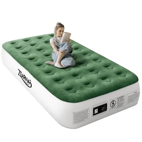 Zearna Air Mattress with Built in Pump Twin