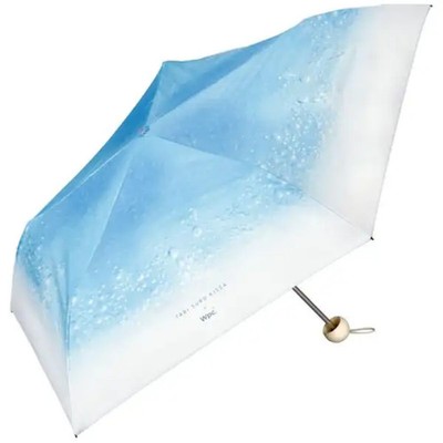 【unopened】Tabi suru Kissa x Wpc. Folding Umbrella Blue Cream Soda compact