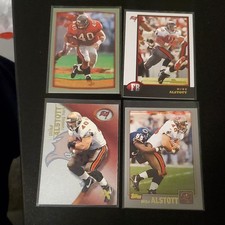 Mike Alstott Tampa Bay Buccaneers NFL Topps 2001 4 Card Lot