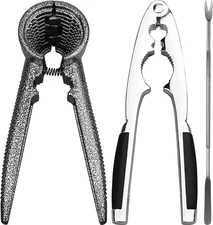 Nutcracker Pecan Walnut Nut Crackers Bundle Heavy Duty Shell Seafood Cracker Too