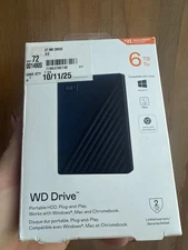 Western Digital WD Drive Portable 6TB External Hard Drive - WDBRBU0060BBL
