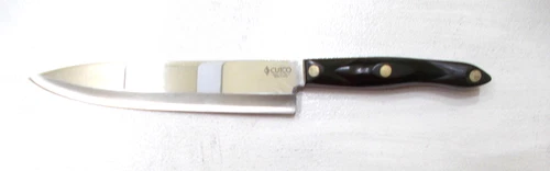 Cutco 1725 Chefs Knife Straight Edge Classic Brown Glossy Handle Free Shipping