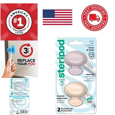 Toothbrush Cover Clip On Design Keeps Brushes Clean and Fresh for 3
