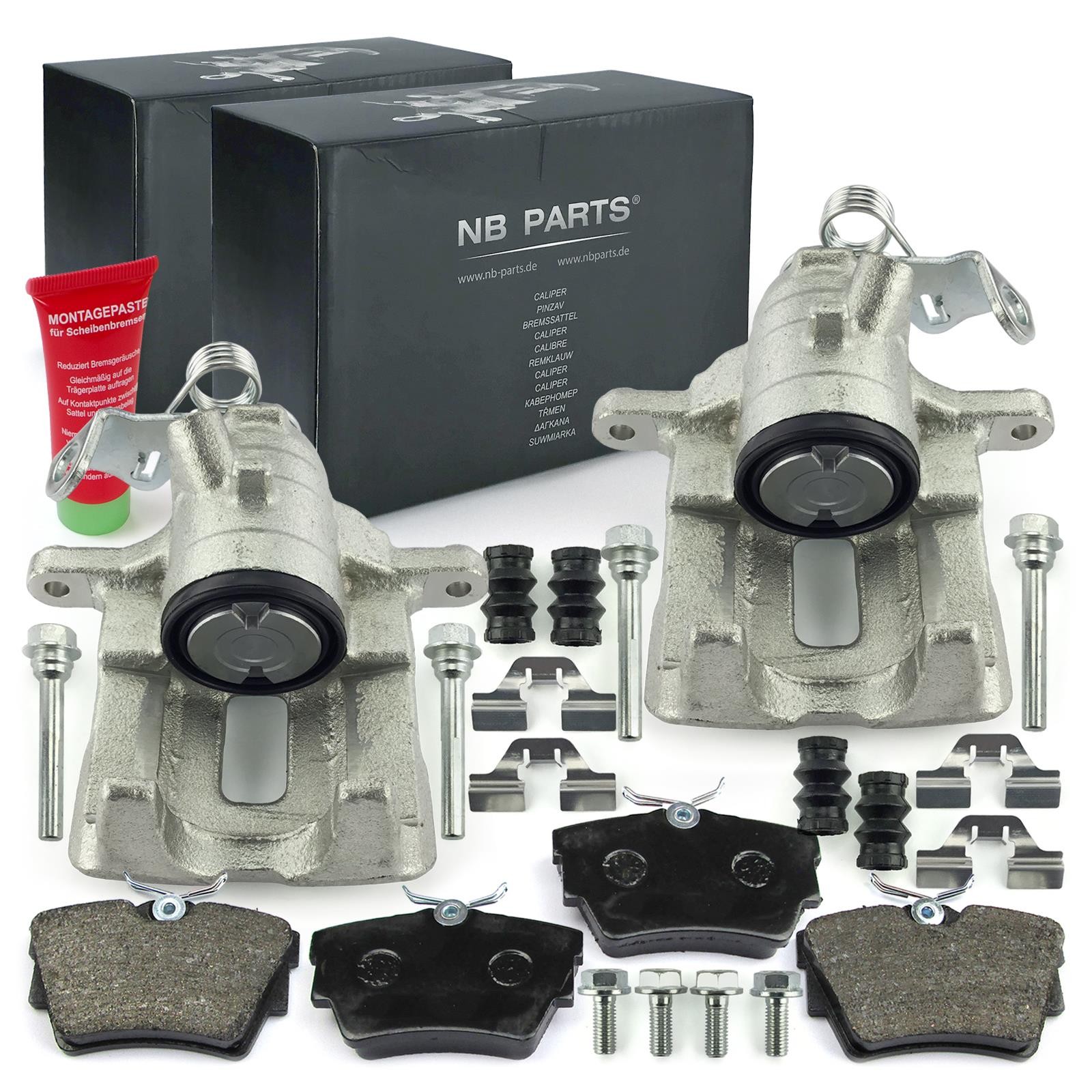 Rear Brake Calipers Brake Pads Set for Nissan Primastar Opel Vivaro A B Renault