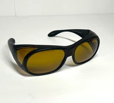 Eagle Eyes Fitons Sunglasses Frame Mens Black Plastic Full Rim Rectangular *READ