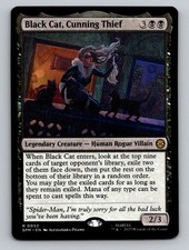 Black Cat, Cunning Thief 52 Rare Marvel's Spider-Man MTG NM