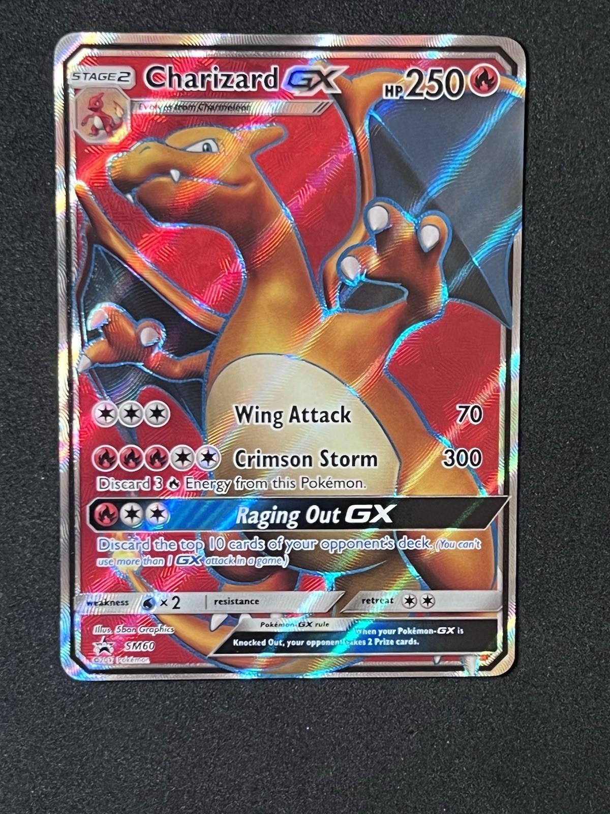 Charizard GX SM60 - Pokemon Sun & Moon Black Star Promo 🔥