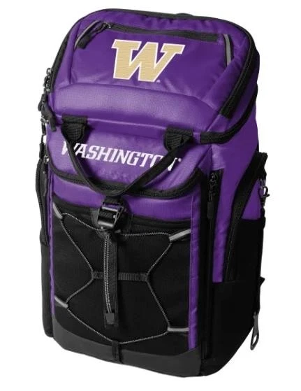 New Washington Huskies Clear Backpack Fanny Pack Set Stadium Bag NCAA Purple adidas-purple-washington-  main image 3