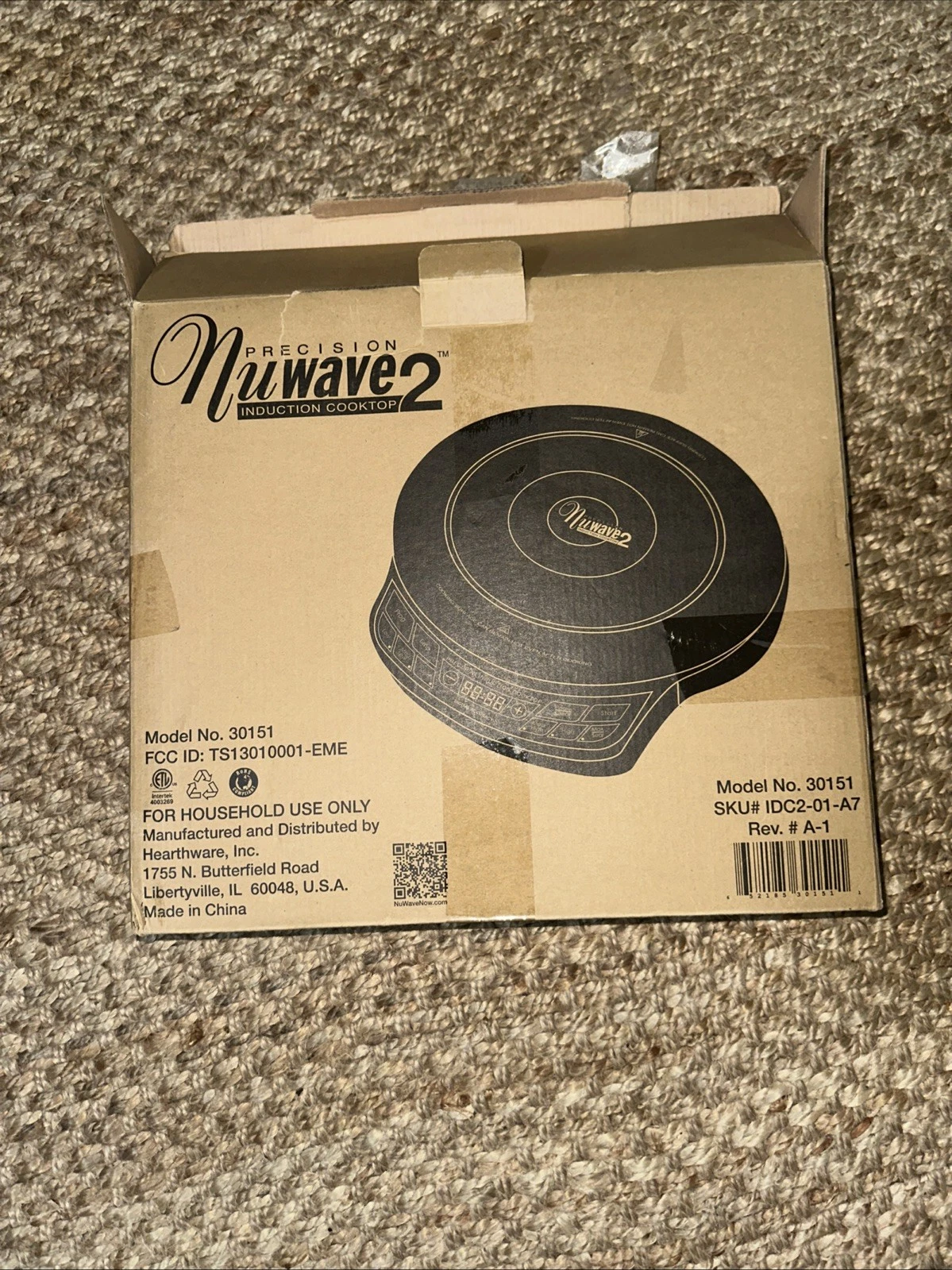 NuWave Precision 2 Induction Cooking System Stove Cook Top Model 30151AR
Opens in a new window or ta