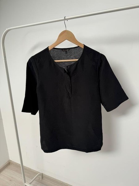 Women Massimo Dutti Shirt Black 36 / S / 44 #N2OX