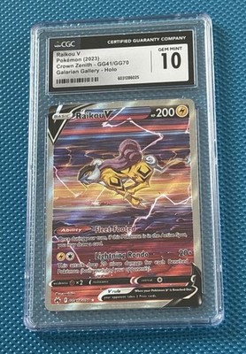 Pokemon Raikou V Crown Zenith Galarian Gallery Full Alt Art #GG41