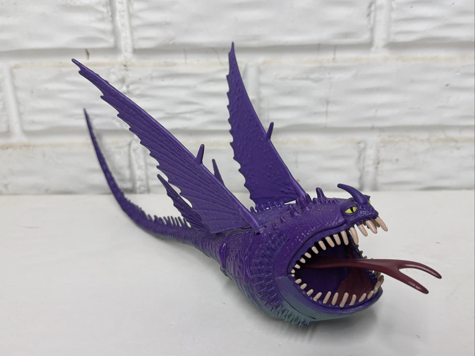 Juguete Cómo entrenar a tu dragón lote grande 7 dragones + una figura tambor púrpura Foto 2 de 4