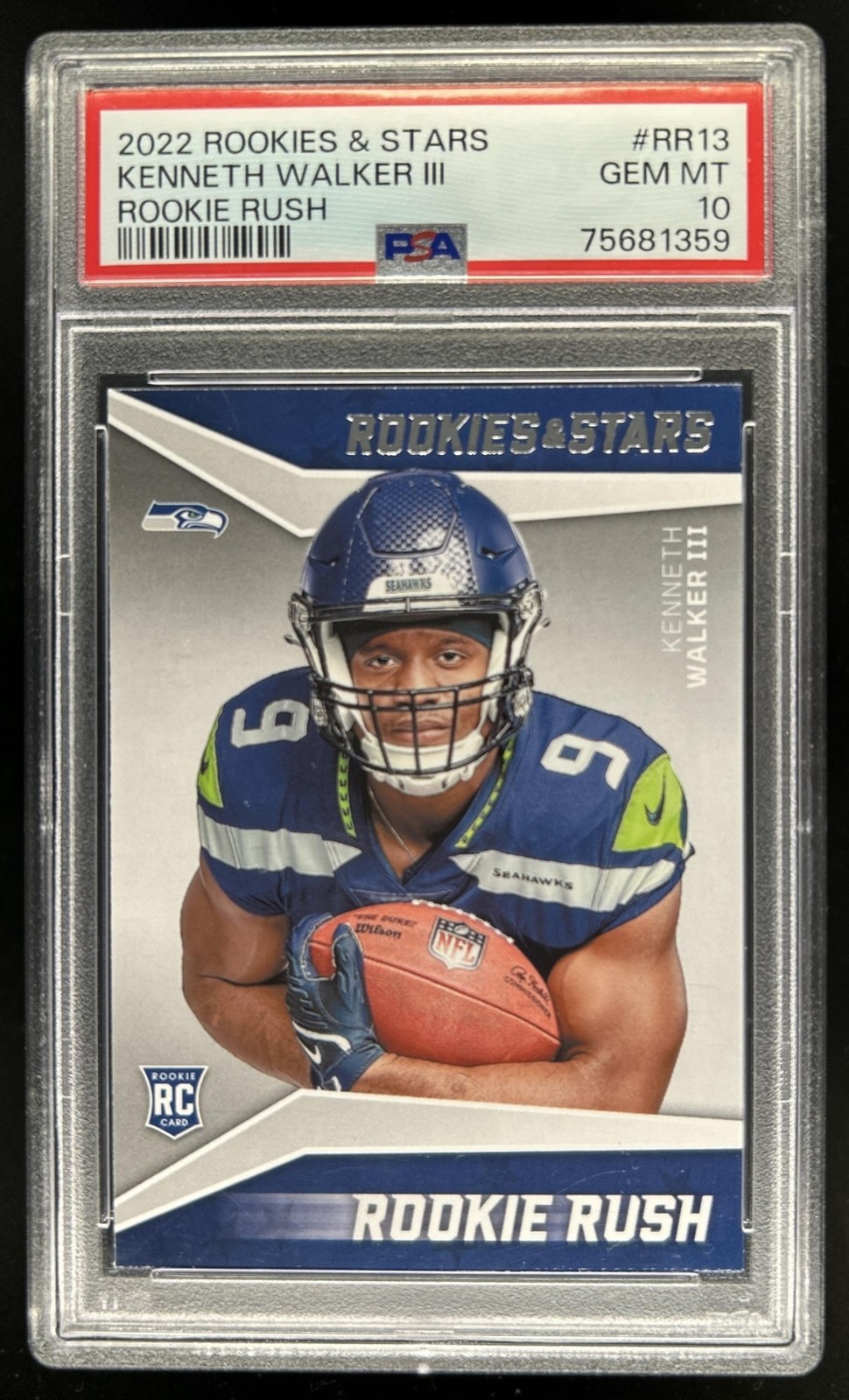 Kenneth Walker III Panini Rookies & Stars Rookie Rush #RR13 Base