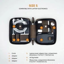 Portable Electronic Organizer Travel Cable Storage Bag Cord Case Accessories