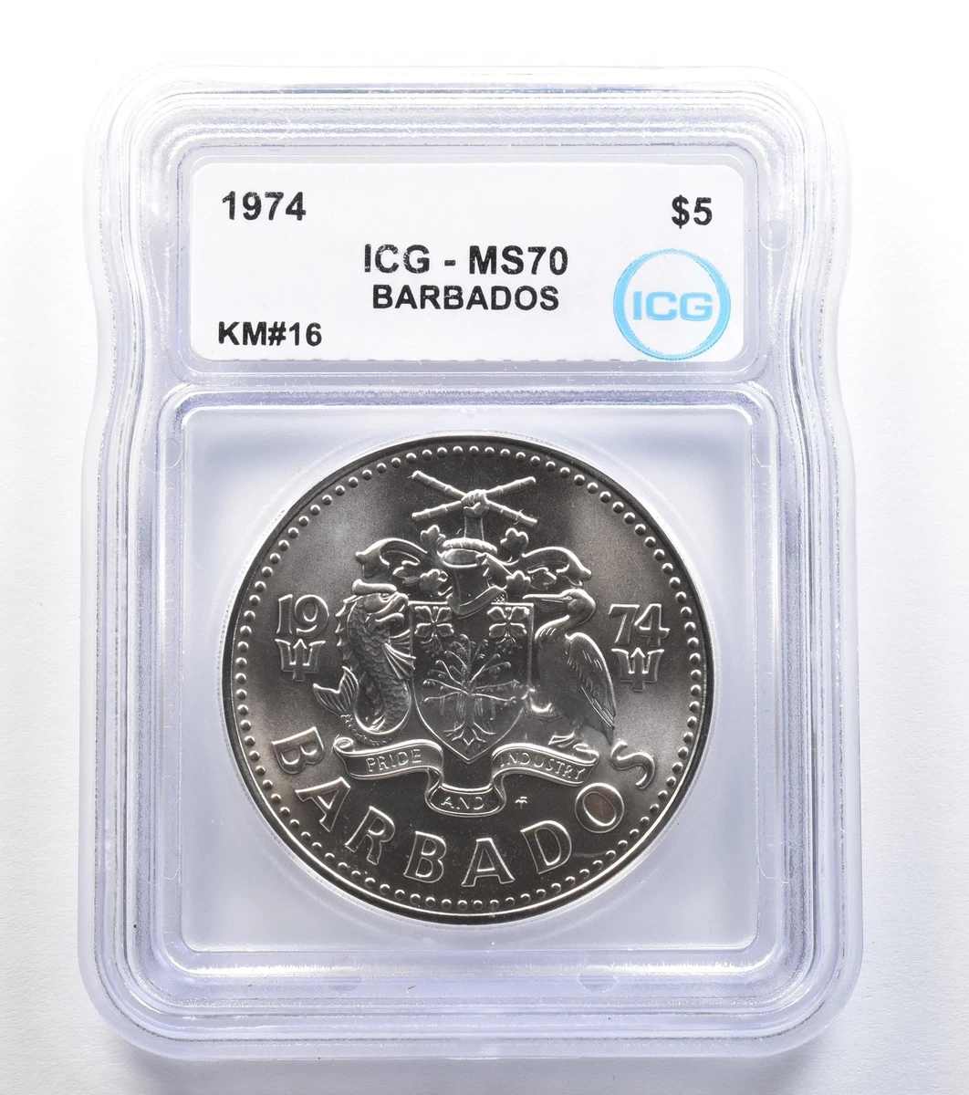 Silver 1974 Barbadian Coins for sale | eBay
