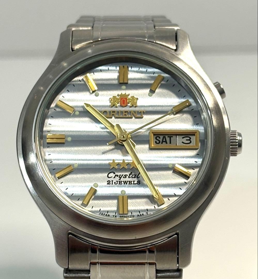 Orient Three Star Crystal Automatic Wristwatch 36… - image 2