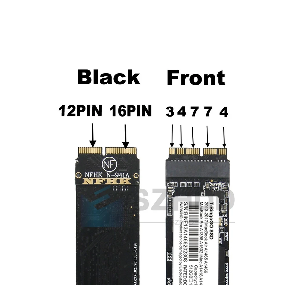 NEW 512GB SSD for 2013 2014 2015 MacBook Air A1465 A1466 MacBook Pro A1502 A1398 - Image 3 of 4
