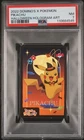 2022 DOMINO'S X POKEMON HALLOWEEN HOLOGRAM ART PIKACHU PSA 7