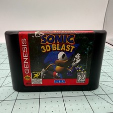 Sonic 3D Blast SEGA Genesis Video Game Platformer Action Blockbuster Tested