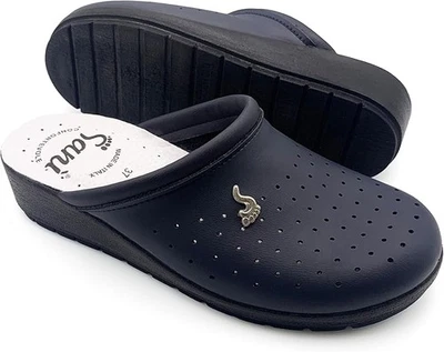 Saniflex Größe 38 Anatomische Gesundheitsschuhe für Damen, Hausschuhe aus echtem