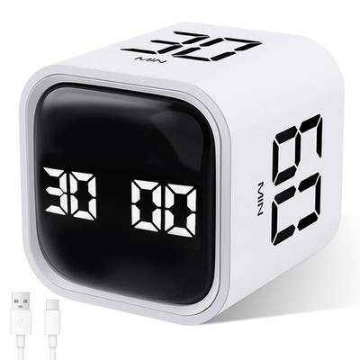 Multi-Function Cube Timer, 5/10/30/60 Min & Custom Count Down, Pause & Resume...