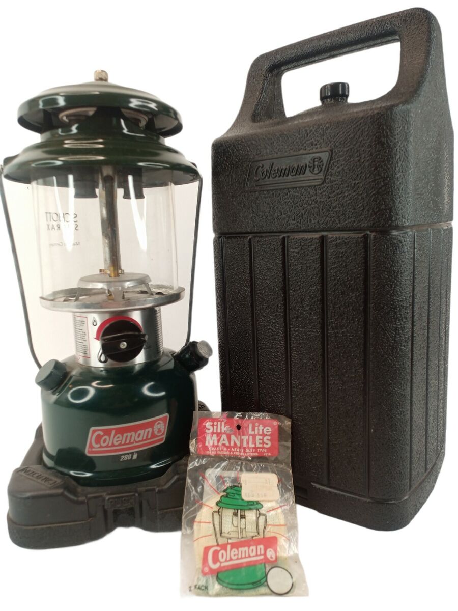 Coleman Model 288 Lantern & Black Case Double Mantle 8-95 Coleman Model 288 Lantern & Black Case Double Mantle 8-95
