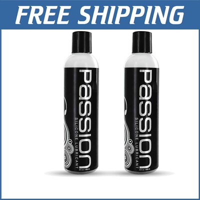Passion 16 Fl Oz Silicone Lubricant Twin Pack - Smooth & Versatile for Comfort